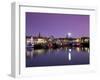 Stornoway Harbour at Dusk, Lewis, Outer Hebrides, Scotland, United Kingdom, Europe-Patrick Dieudonne-Framed Photographic Print