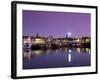 Stornoway Harbour at Dusk, Lewis, Outer Hebrides, Scotland, United Kingdom, Europe-Patrick Dieudonne-Framed Photographic Print