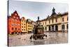 Stortorget in Old City (Gamla Stan), the Oldest Square in Stockholm, Sweden-anshar-Stretched Canvas