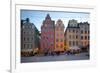 Stortorget Square Cafes at Dusk, Gamla Stan, Stockholm, Sweden, Scandinavia, Europe-Frank Fell-Framed Photographic Print