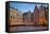 Stortorget Square Cafes at Dusk, Gamla Stan, Stockholm, Sweden, Scandinavia, Europe-Frank Fell-Framed Stretched Canvas