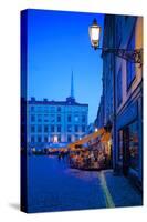 Stortorget Square Cafes at Dusk, Gamla Stan, Stockholm, Sweden, Scandinavia, Europe-Frank Fell-Stretched Canvas