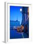 Stortorget Square Cafes at Dusk, Gamla Stan, Stockholm, Sweden, Scandinavia, Europe-Frank Fell-Framed Photographic Print