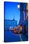 Stortorget Square Cafes at Dusk, Gamla Stan, Stockholm, Sweden, Scandinavia, Europe-Frank Fell-Stretched Canvas