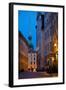 Stortorget Square Cafes at Dusk, Gamla Stan, Stockholm, Sweden, Scandinavia, Europe-Frank Fell-Framed Photographic Print