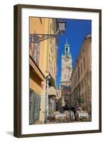 Stortorget Square Cafes, Gamla Stan, Stockholm, Sweden, Scandinavia, Europe-Frank Fell-Framed Photographic Print