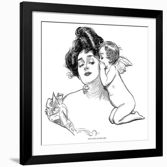 Story, 1902-Charles Dana Gibson-Framed Giclee Print