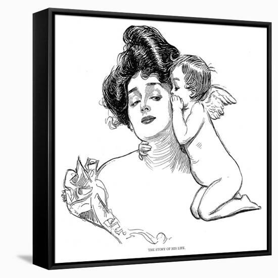 Story, 1902-Charles Dana Gibson-Framed Stretched Canvas