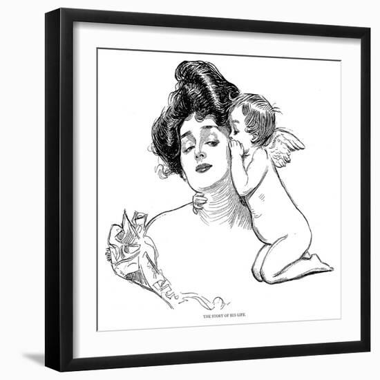 Story, 1902-Charles Dana Gibson-Framed Giclee Print