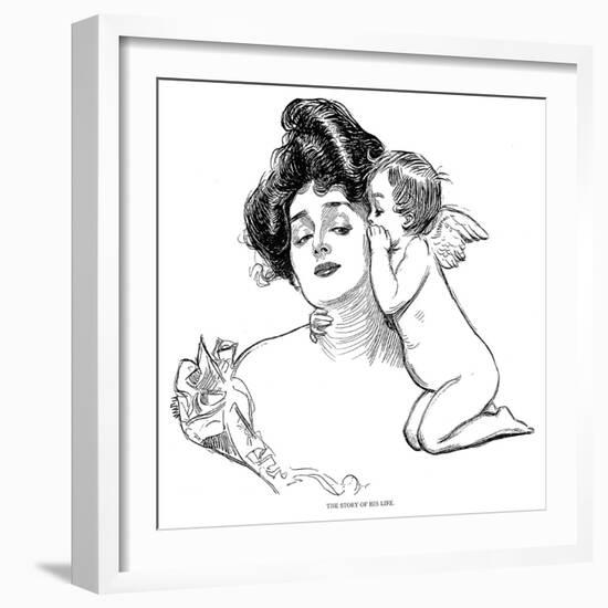 Story, 1902-Charles Dana Gibson-Framed Giclee Print