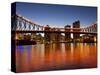 Story Bridge and Brisbane River, Brisbane, Queensland, Australia-David Wall-Stretched Canvas