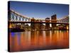 Story Bridge and Brisbane River, Brisbane, Queensland, Australia-David Wall-Stretched Canvas