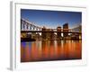 Story Bridge and Brisbane River, Brisbane, Queensland, Australia-David Wall-Framed Photographic Print