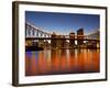 Story Bridge and Brisbane River, Brisbane, Queensland, Australia-David Wall-Framed Photographic Print