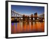 Story Bridge and Brisbane River, Brisbane, Queensland, Australia-David Wall-Framed Photographic Print