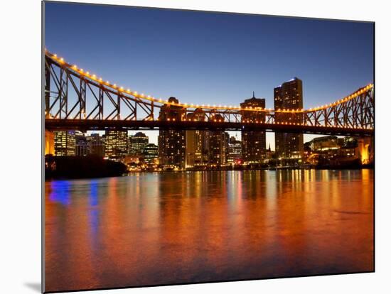 Story Bridge and Brisbane River, Brisbane, Queensland, Australia-David Wall-Mounted Photographic Print