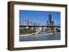 Story Bridge and City from New Farm Riverwalk, Brisbane, Queensland, Australia, Oceania-Frank Fell-Framed Photographic Print