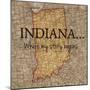 Story Indiana-Tina Carlson-Mounted Art Print