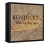 Story Kentucky-Tina Carlson-Framed Stretched Canvas