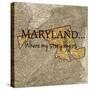 Story Maryland-Tina Carlson-Stretched Canvas