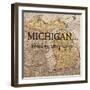 Story Michigan-Tina Carlson-Framed Art Print