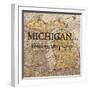 Story Michigan-Tina Carlson-Framed Art Print