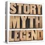 Story, Myth, Legend-PixelsAway-Stretched Canvas