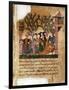 Story of Bayad and Riyad, 13-15th C. Iberian Islamic Miniature with Arabic Text-null-Framed Art Print