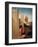 Story of Esther. Queen Vasthi Leaving the Ream-Filippino Lippi-Framed Art Print