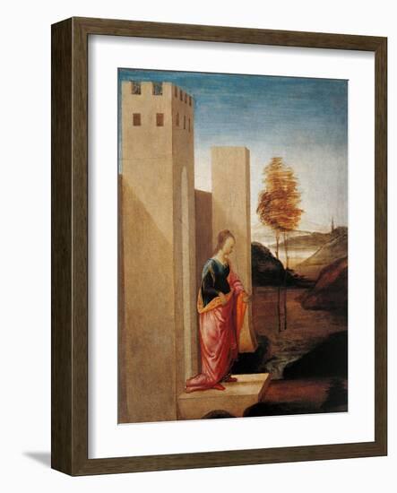 Story of Esther. Queen Vasthi Leaving the Ream-Filippino Lippi-Framed Art Print