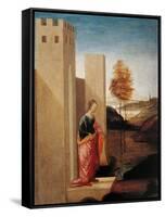 Story of Esther. Queen Vasthi Leaving the Ream-Filippino Lippi-Framed Stretched Canvas