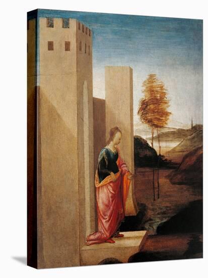 Story of Esther. Queen Vasthi Leaving the Ream-Filippino Lippi-Stretched Canvas