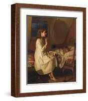 Story of Golden Locks, c.1870-Seymour Joseph Guy-Framed Premium Giclee Print