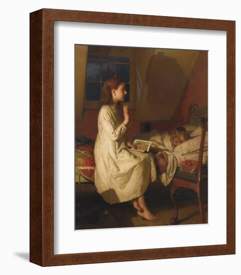 Story of Golden Locks, c.1870-Seymour Joseph Guy-Framed Premium Giclee Print