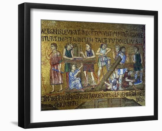 Story of Noah: the Building of the Ark, 11th Century-null-Framed Giclee Print