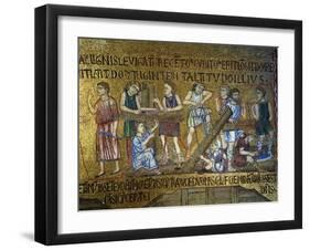 Story of Noah: the Building of the Ark, 11th Century-null-Framed Giclee Print