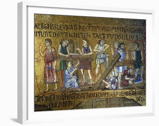 Story of Noah: the Building of the Ark, 11th Century-null-Framed Giclee Print