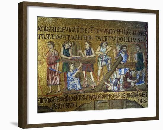 Story of Noah: the Building of the Ark, 11th Century-null-Framed Giclee Print