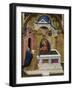Story of the Life of St Lucia, Lucia in Prayer Near the Tomb of St Agatha, Who Appears to Her, 1410-Jacobello del Fiore-Framed Giclee Print