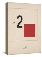 Story of Two Quadrats, 1920-El Lissitzky-Stretched Canvas