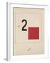 Story of Two Quadrats, 1920-El Lissitzky-Framed Giclee Print