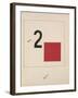 Story of Two Quadrats, 1920-El Lissitzky-Framed Giclee Print