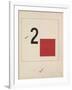 Story of Two Quadrats, 1920-El Lissitzky-Framed Giclee Print