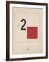 Story of Two Quadrats, 1920-El Lissitzky-Framed Giclee Print