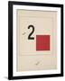 Story of Two Quadrats, 1920-El Lissitzky-Framed Giclee Print