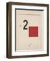 Story of Two Quadrats, 1920-El Lissitzky-Framed Giclee Print