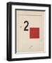Story of Two Quadrats, 1920-El Lissitzky-Framed Giclee Print