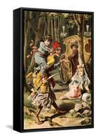 Story Scene from the Snow Queen-null-Framed Stretched Canvas