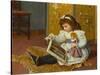 Story Time-Charles Haigh-Wood-Stretched Canvas