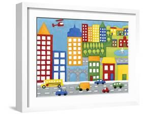 Storybook City-Chariklia Zarris-Framed Art Print